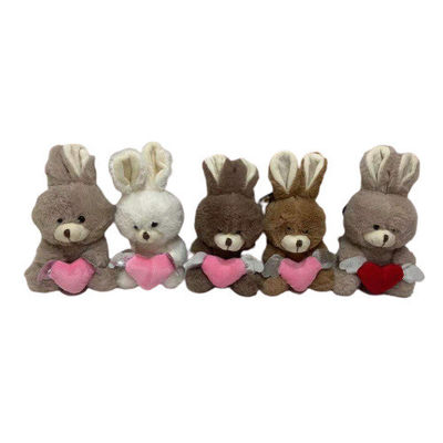 15 Cm 5 CLRS Thỏ sang trọng dễ thương với đồ chơi trái tim Quà tặng ngày lễ tình nhân đáng yêu