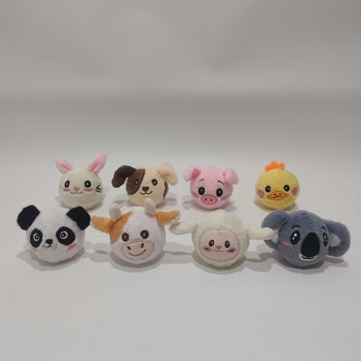 Bộ sưu tập bóng nảy hình động vật trang trại 8 món đầy màu sắc cho giờ chơi