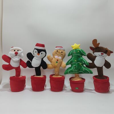 Ca hát và nhảy múa loạt phim Giáng sinh Santa Claus Bánh gừng người đàn ông cây Giáng sinh Chim cánh cụt Elk