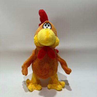 Đồ chơi Plush gà tóc dài màu vàng với cổ kéo Cụt hát và nhảy Đồ chơi giải tỏa căng thẳng tương tác