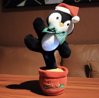 EN71-1-2-3 Christmas Light Up Đồ chơi động vật hát cho trẻ em