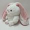 25cm 10&quot; Hồng&amp; Trắng Easter Plush Toy Bunny Thỏ Stuffed động vật trong dâu tây
