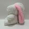 18cm 7&quot; Hồng&amp; Trắng Easter Plush Toy Bunny Thỏ Stuffed động vật trong cà rốt