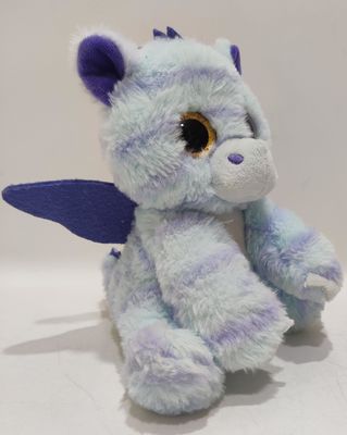 Di chuyển mắt lớn khủng long mèo in đồ chơi plush điện ghi lại chức năng nói