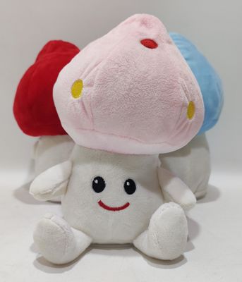 Ba bản ghi màu di chuyển nấm trái và phải đồ chơi plush điện con búp bê thoải mái mềm