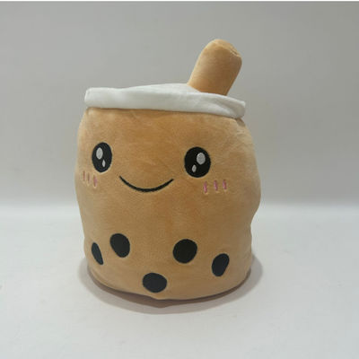 Logo tùy chỉnh hai mặt màu đảo ngược sữa trà cốc đồ chơi Plush