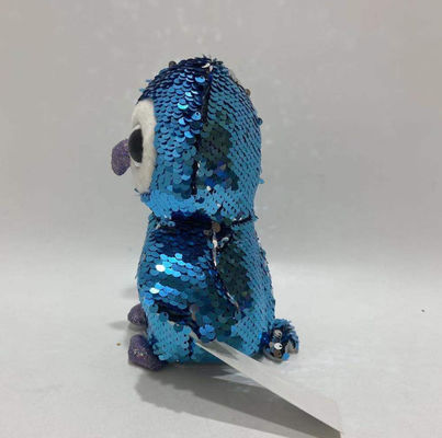 Hot bán âm thanh ghi âm & lặp lại Plush Flip Sequin chim cánh cụt đồ chơi