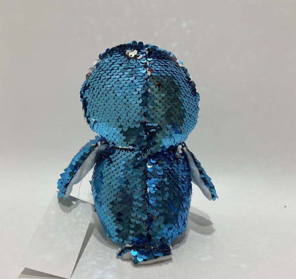 Hot bán âm thanh ghi âm & lặp lại Plush Flip Sequin chim cánh cụt đồ chơi