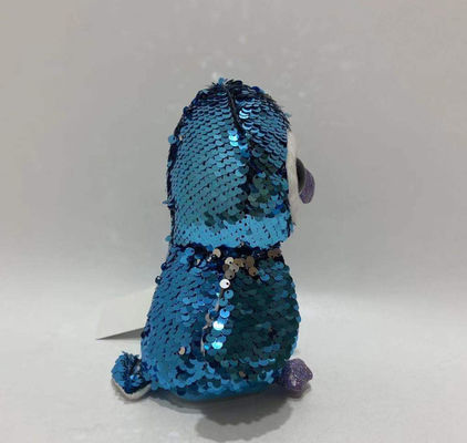 Hot bán âm thanh ghi âm & lặp lại Plush Flip Sequin chim cánh cụt đồ chơi