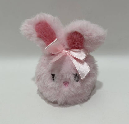 100% PP Cotton Cute Stress Ball & Animal Plush đồ chơi thỏ màu hồng nhồi với keychain