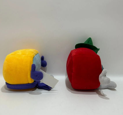 Có thể tùy chỉnh 14cm Đỏ Và vàng xe cáp xe mascot búp bê Plush
