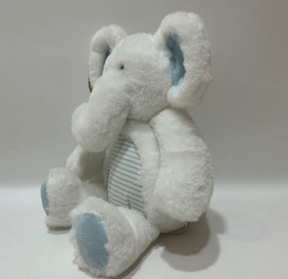 Nhà máy bán buôn có thể tùy chỉnh đồ chơi bông nhựa voi nhỏ với giấy rattle