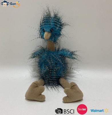 OEM nhà máy bán buôn tùy chỉnh Blue Peacock Fluff Ưu ốc đồ chơi Plush quà đồ vật nhồi