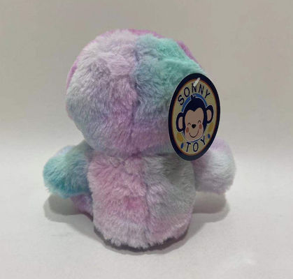 Nhập và lặp lại logo tùy chỉnh Nhìn qua bên trái và bên phải Di chuyển màu tím màu hồng Tie-Dye Sloth Plush Toy