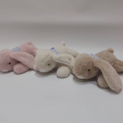 3 Nhọn đồ chơi khác nhau 18cm Crouching Lop-eared Rabbit Plush Soft & Cute Stuffed Bunny cho bé