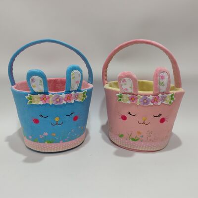 Đồ Chơi Thú Bông Giỏ Phục Sinh Hai Màu Mềm Mại và Sặc Sỡ Bộ Sưu Tập Quà Tặng Lễ Hội