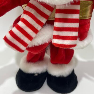 Ca hát và nhảy múa Giáng sinh Santa Plush Toy với âm nhạc