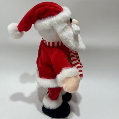 Ca hát và nhảy múa Giáng sinh Santa Plush Toy với âm nhạc