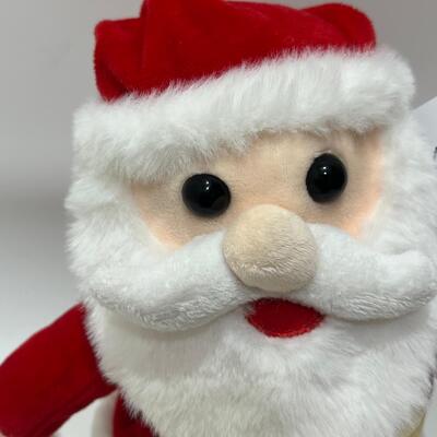 Ca hát và nhảy múa Giáng sinh Santa Plush Toy với âm nhạc