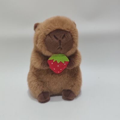 Đồ chơi Plush Capybara tương tác với hiệu ứng dâu tây & âm thanh