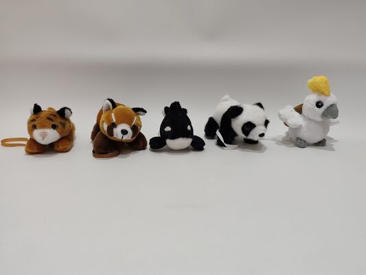 Magnetic Shoulder Perch Plush 5 Animal Set Bộ sưu tập dễ thương và tương tác