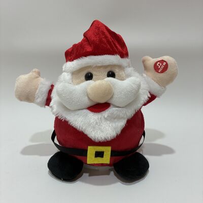 Giáng sinh hát & đi vòng quanh đồ chơi nhồi bông ông già Noel có nhạc